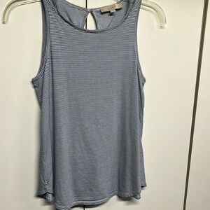 Loft Blue & White Tank Top